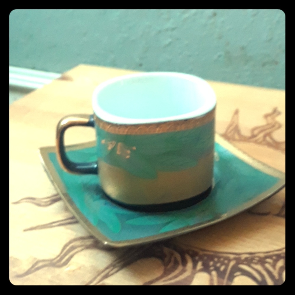 Demi cup and saucer